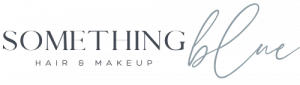 something blue hair and makeup logo